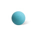 Lacrosse Ball - A teal lacrosse ball featuring a logo, designed for recreational use.