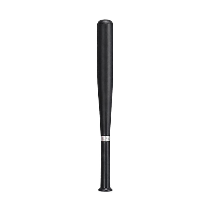 Plastic Baseball Bat Shape Pen - A black plastic pen shaped like a baseball bat, featuring a simple design with a silver band near the grip.