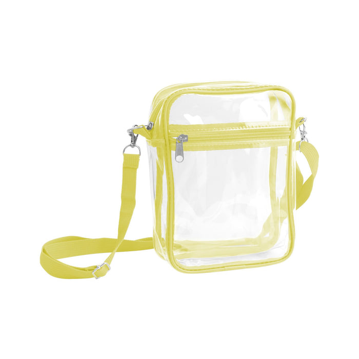 Clear Tote Bag with Zipper Closure Crossbody - Custom Promotional Product