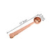 Coffee Measuring Spoon With Clip - A copper coffee measuring spoon with a clip, measuring 17.3 cm in length and 3.5 cm in diameter.