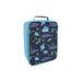 Sachi Insulated Junior XL Lunch Bag - A blue insulated lunch bag featuring marine life designs, with a sturdy handle and a branded logo.