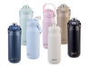 Oasis Capri 750ml Vacuum Quick Release Lid Bottle - A drink bottle collection featuring various colours, including navy, light blue, pink, beige, and black, with a quick release lid.