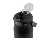 Oasis Capri 750ml Vacuum Quick Release Lid Bottle - A drink bottle featuring a black matte finish and a clear quick release lid with a small spout.