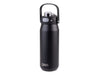 Oasis Capri 750ml Vacuum Quick Release Lid Bottle - A drink bottle in matte black featuring a quick release lid and a handle, with a logo on the front.