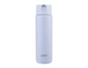 Oasis Moda 700ml Vacuum Bottle - A drink bottle in light blue with a sleek design and a logo. It features a screw-on lid for easy access.