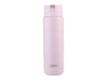 Oasis Moda 700ml Vacuum Bottle - A drink bottle in a soft pink colour with a sleek design and a logo on the front.