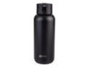 Oasis Moda 1L Vacuum Bottle - A drink bottle in matte black finish with a black lid and a logo on the front.
