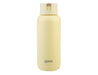 Oasis Moda 1L Vacuum Bottle - A drink bottle in soft yellow with a screw top and a logo on the front.