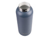Oasis Moda 1L Vacuum Bottle - A drink bottle with a matte navy blue finish, featuring a stainless steel top and an engraved logo.