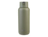 Oasis Moda 1L Vacuum Bottle - A drink bottle in matte olive green with a screw-top lid and a logo on the front.