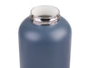Oasis Moda 1.5L Vacuum Bottle - A drink bottle in matte grey with a shiny silver rim and an insulated opening. It features a logo.