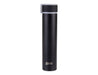 Oasis 250ml Insulated "Skinny Mini" Drink Bottle - A drink bottle in a sleek black finish with a grey cap and a small logo on the bottom.