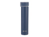 Oasis 250ml Insulated "Skinny Mini" Drink Bottle - A drink bottle in navy blue with a grey lid and a small logo on the front.