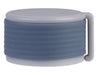 Oasis 250ml Insulated "Skinny Mini" Drink Bottle - A drink bottle with a grey lid and a blue insulated band around the middle, featuring a carrying handle.