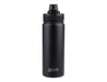 Oasis Challenger 550ml Vacuum Quick Release Cap Bottle - A drink bottle with a sleek black finish and a quick release cap, featuring a logo on the body.