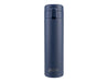 Oasis 480ml Insulated Flip-Top Flask - A drink bottle with a sleek navy blue finish and a flip-top lid, featuring a logo on the front.