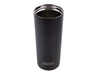 Oasis Super Sipper 600ml Vacuum Tumbler - A drink bottle in matte black finish, featuring a stainless steel interior and a logo near the base.