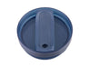 Oasis Commuter 1.2L Vacuum Travel Tumbler - A drink bottle lid in dark blue with a sliding mechanism and a mouthpiece opening, featuring a logo.