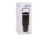 Oasis Voyager 900ml Vacuum Carry Tumbler - A drink bottle with a black exterior, featuring a handle and a lid, presented in a box with a logo.