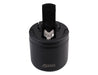Oasis 500ml Vacuum Food Flask with Spork - A black vacuum food flask with a spork attached to the lid and a logo on the front.