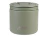 Oasis 500ml Vacuum Food Flask with Spork - A drink bottle and food flask in olive green with a matching spork; features a lid and a logo.