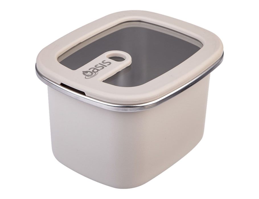 Oasis Microwave Safe Rectangular S/S Container 500ml - colourway