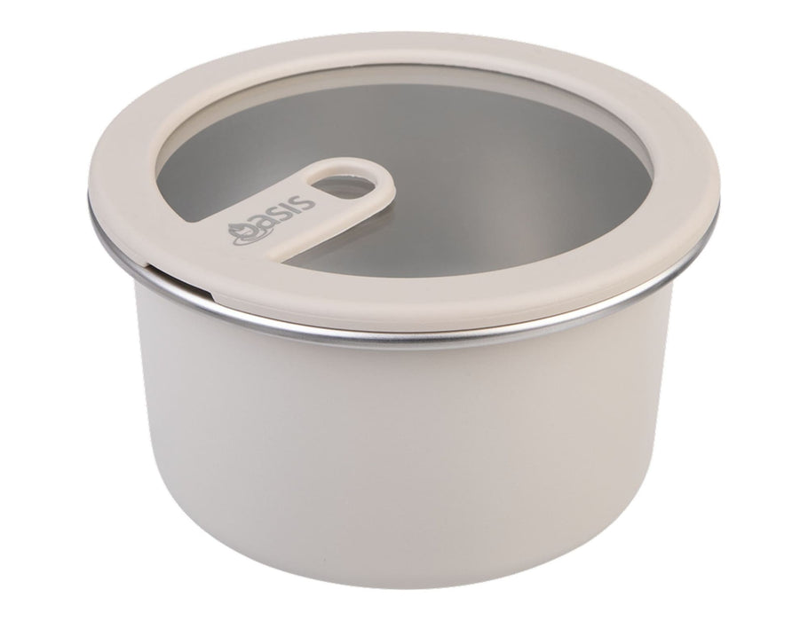 Oasis Microwave Safe Round S/S Container 680ml - colourway