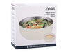 Oasis 950ml Insulated Fresh'N'Go Lunch Bowl - A large, insulated lunch bowl in pale cream with a grey lid, featuring a logo on the packaging.