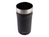 Oasis Insulated Stainless Steel Wine Cooler - A drink bottle in matte black with a stainless steel top, featuring a logo. Ideal for keeping beverages insulated.