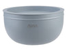 Oasis 2.8L Double Wall Salad Bowl - A double wall salad bowl in light grey, featuring a lid and an Oasis logo.