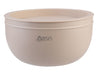 Oasis 2.8L Double Wall Salad Bowl - A double wall salad bowl in a light beige colour with a logo. It features a smooth, rounded design.