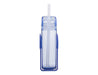Oasis 300ml Kid's Tritan Juice Box - A drink bottle featuring a transparent body with blue accents and a built-in straw, designed for children.