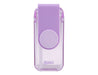 Oasis 300ml Kid's Tritan Juice Box - A drink bottle in purple and clear Tritan material featuring a logo. Compact design with a flip-top cap.