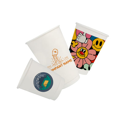 Custom Disposable Double Wall Paper Cups - 420ml - Custom Promotional Product