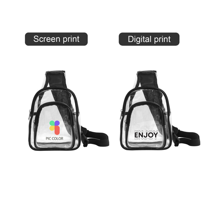 Clear PVC Crossbody Backpack - Custom Promotional Product