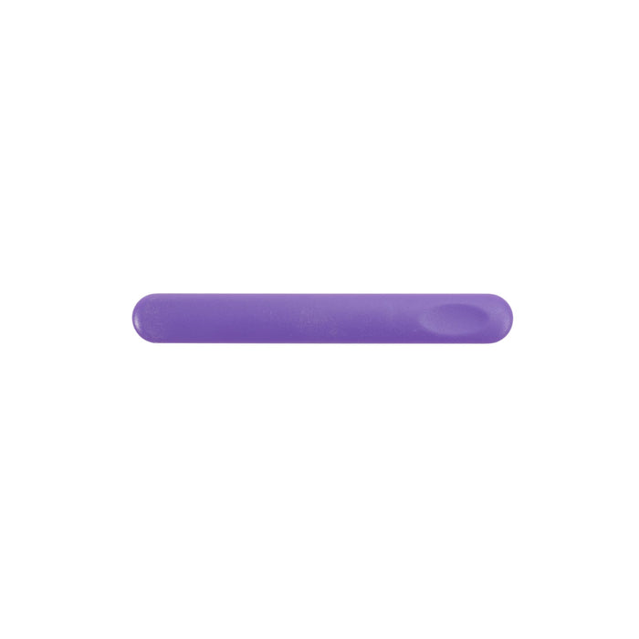 PS Nail File - A purple nail file with a smooth surface, featuring a rounded edge and a logo.