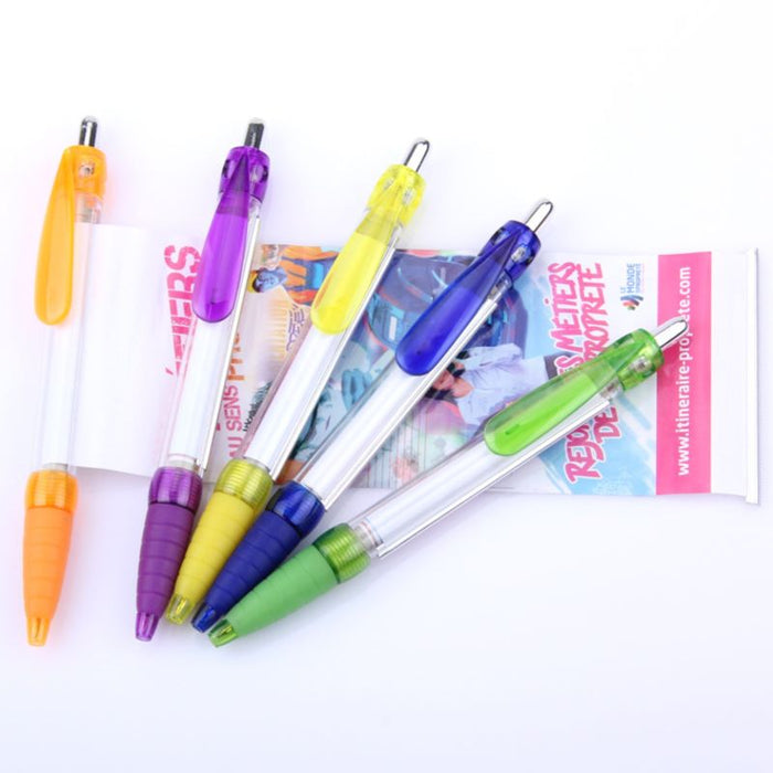 Classic Grip Banner Pens - Custom Promotional Product