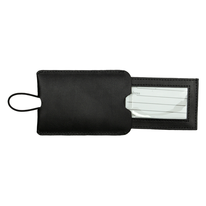 Pull-Apart Leather Luggage Tag - Custom Promotional Product