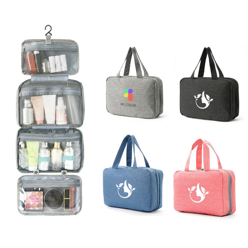 Large Capacity Hanging Toiletry Bag - Custom Promotional Product