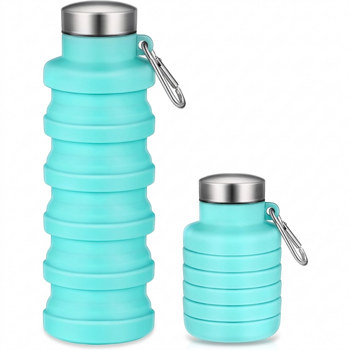 500ml Silicone Collapsible Water Bottle