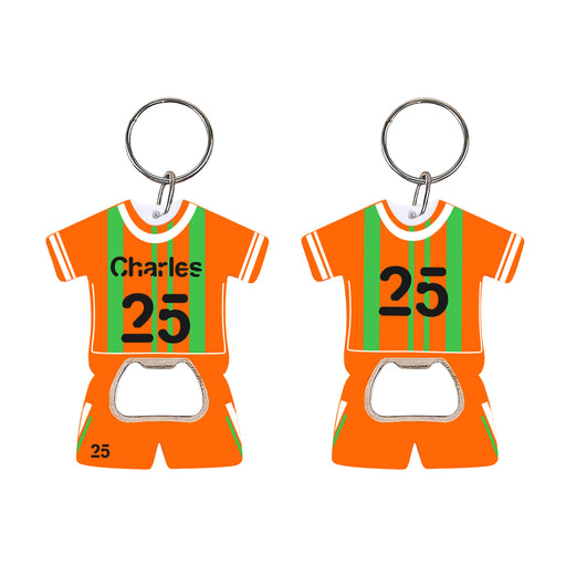 Sport Jersey Bottle Opener Keyring - Custom Promotional Product