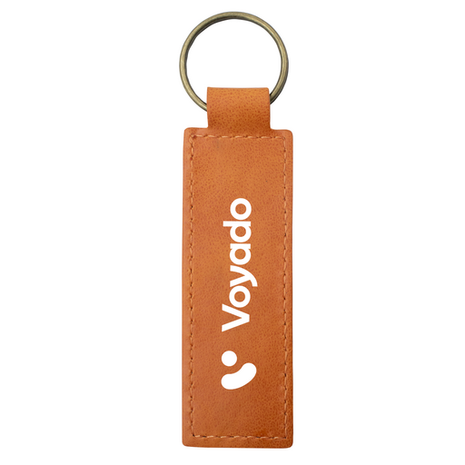 Amsterdam Recycled Leather Keyring - Custom Promotional Product