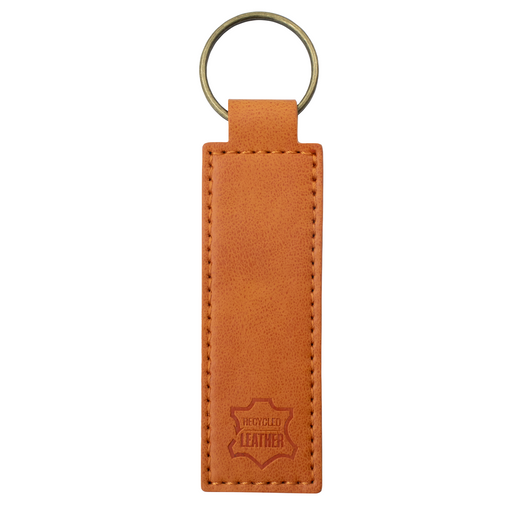 Amsterdam Recycled Leather Keyring - Custom Promotional Product