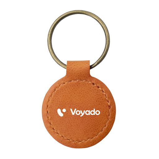 London Recycled Leather Keyring - Custom Promotional Product