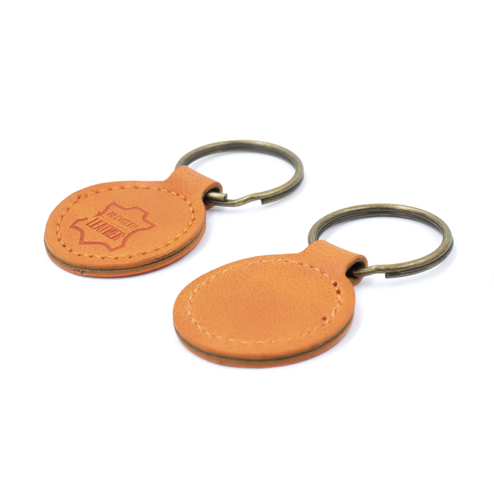 London Recycled Leather Keyring - Custom Promotional Product