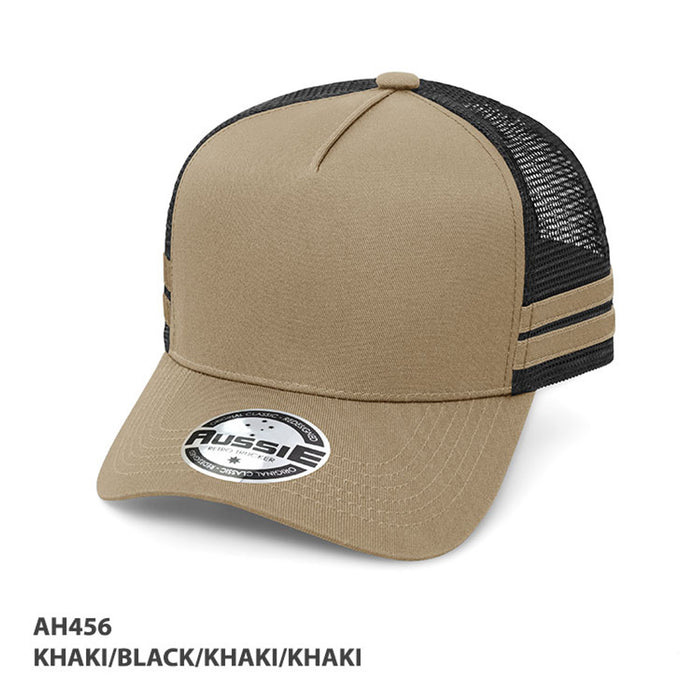 A-Frame Striped Trucker Cap - Custom Promotional Product
