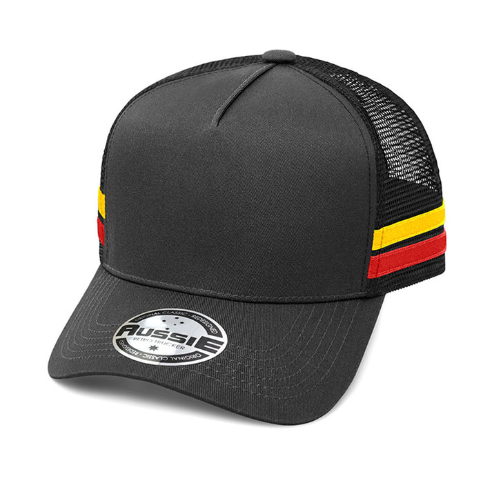 A-Frame Striped Trucker Cap - Custom Promotional Product
