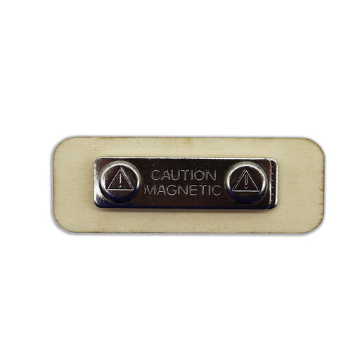 Complete Magnetic Wooden Badge - Custom Promotional Product