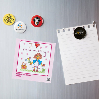Fridge Magnet Button Badge - Custom Promotional Product