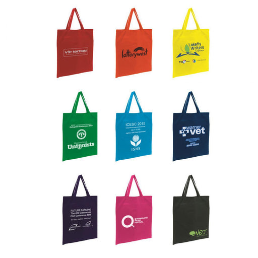 Short Handle Coloured Calico Bag - Custom Promotional Product